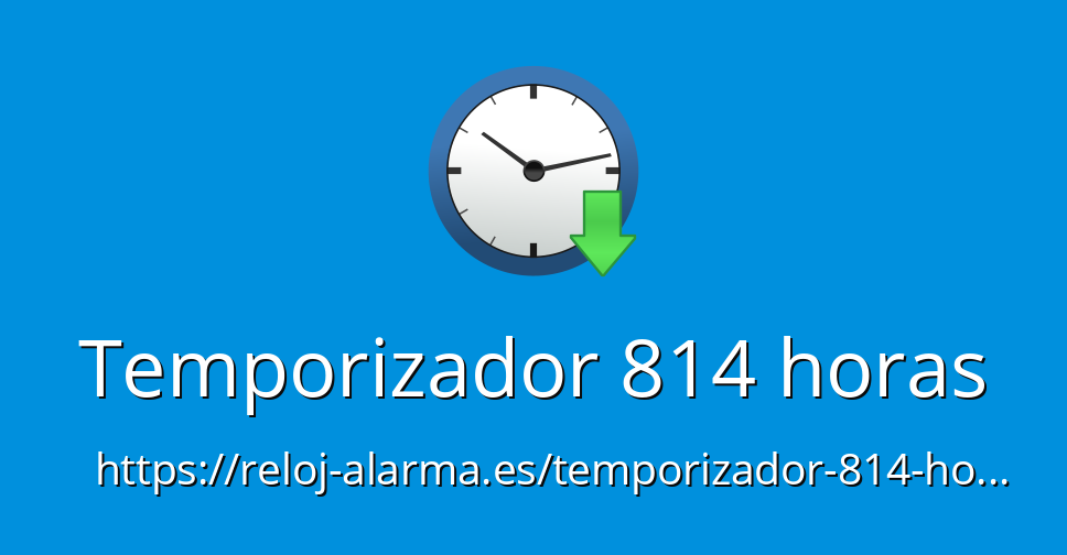 Temporizador 814 horas - Temporizador Online