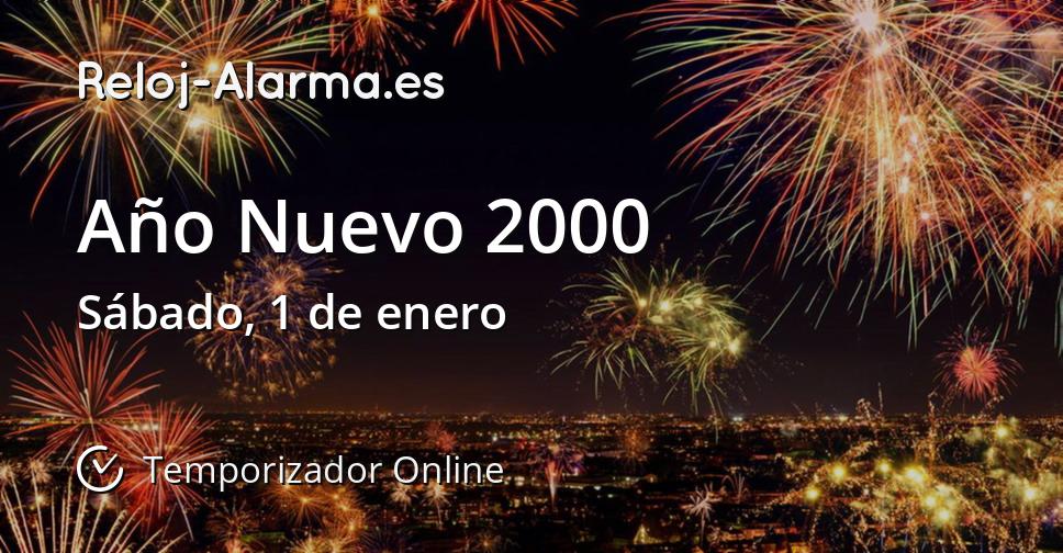 Año Nuevo 2000 Temporizador Online RelojAlarma.es