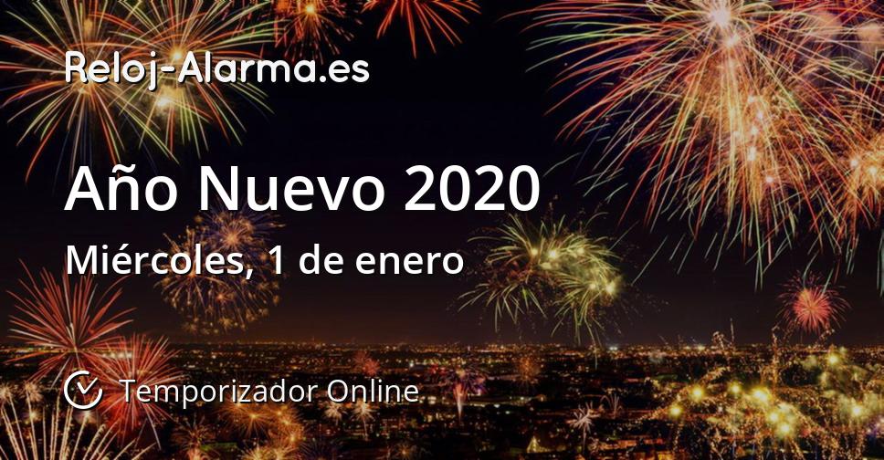 Año Nuevo 2020 - Temporizador Online - Reloj-Alarma.es