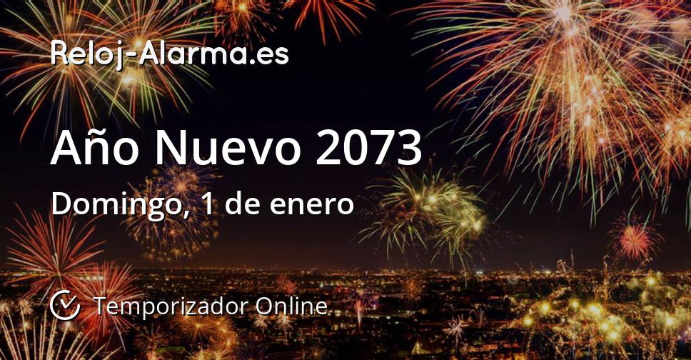 Año Nuevo 2073 Temporizador Online RelojAlarma.es