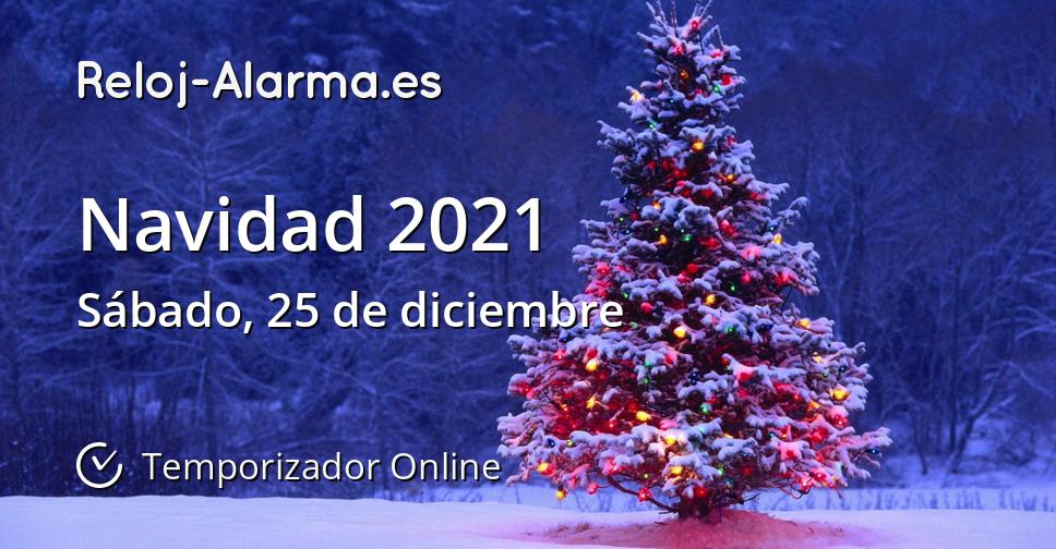 Navidad 2021 - Temporizador Online - Reloj-Alarma.es